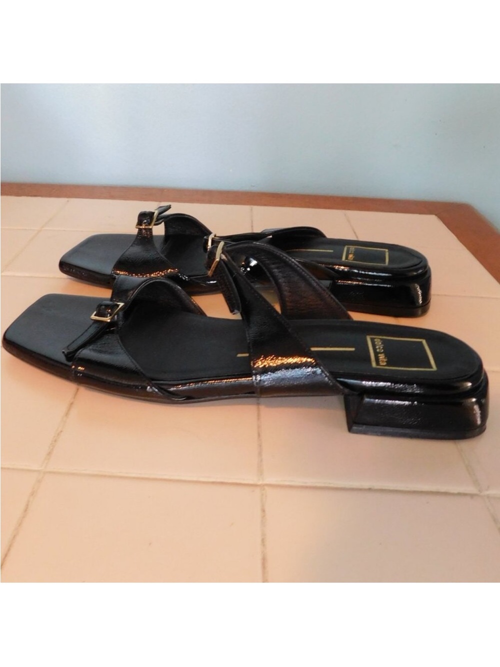 Dolce Vita Lavern Black Sandals Size 10 - Picture 4 of 11